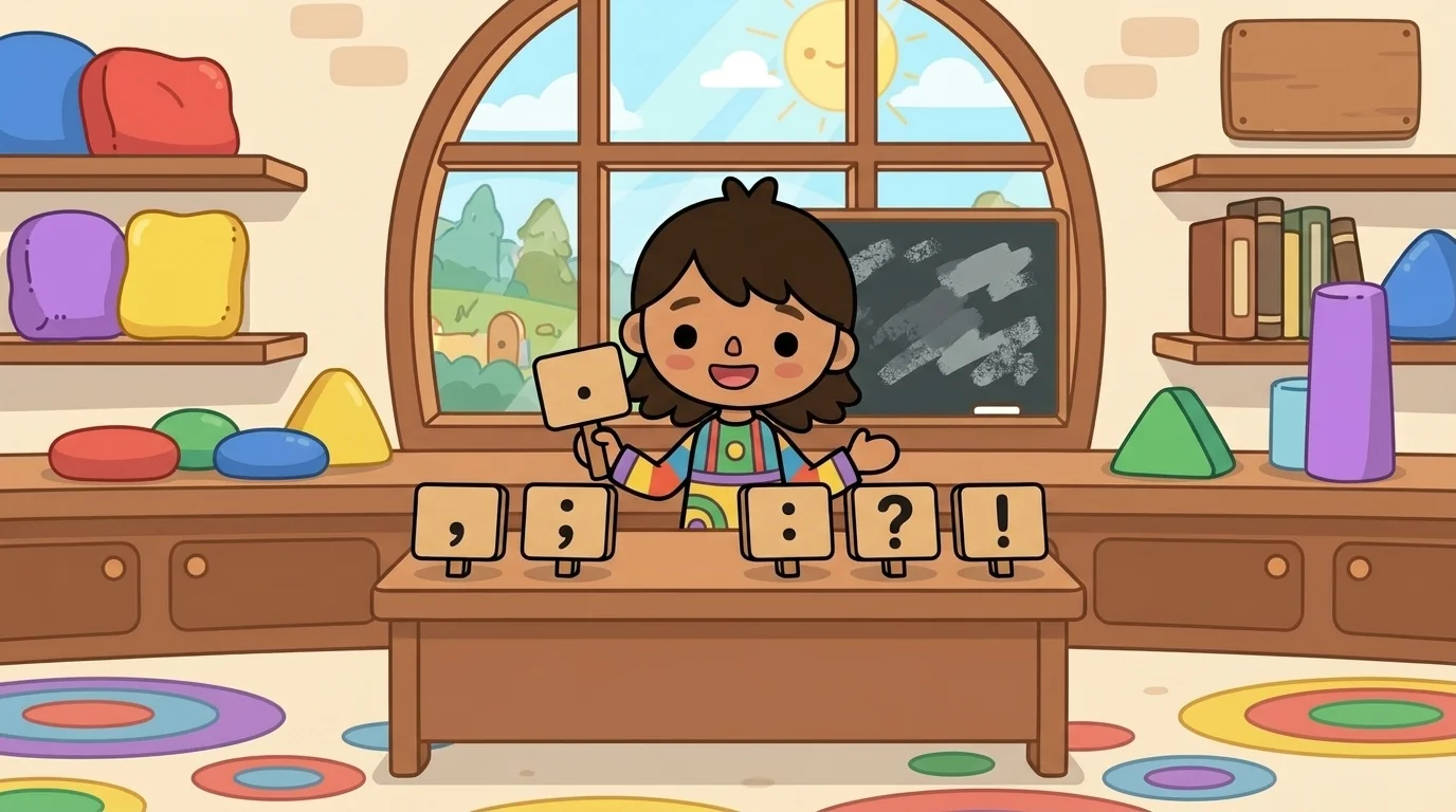 Punctuator Polly beat 5 of 5