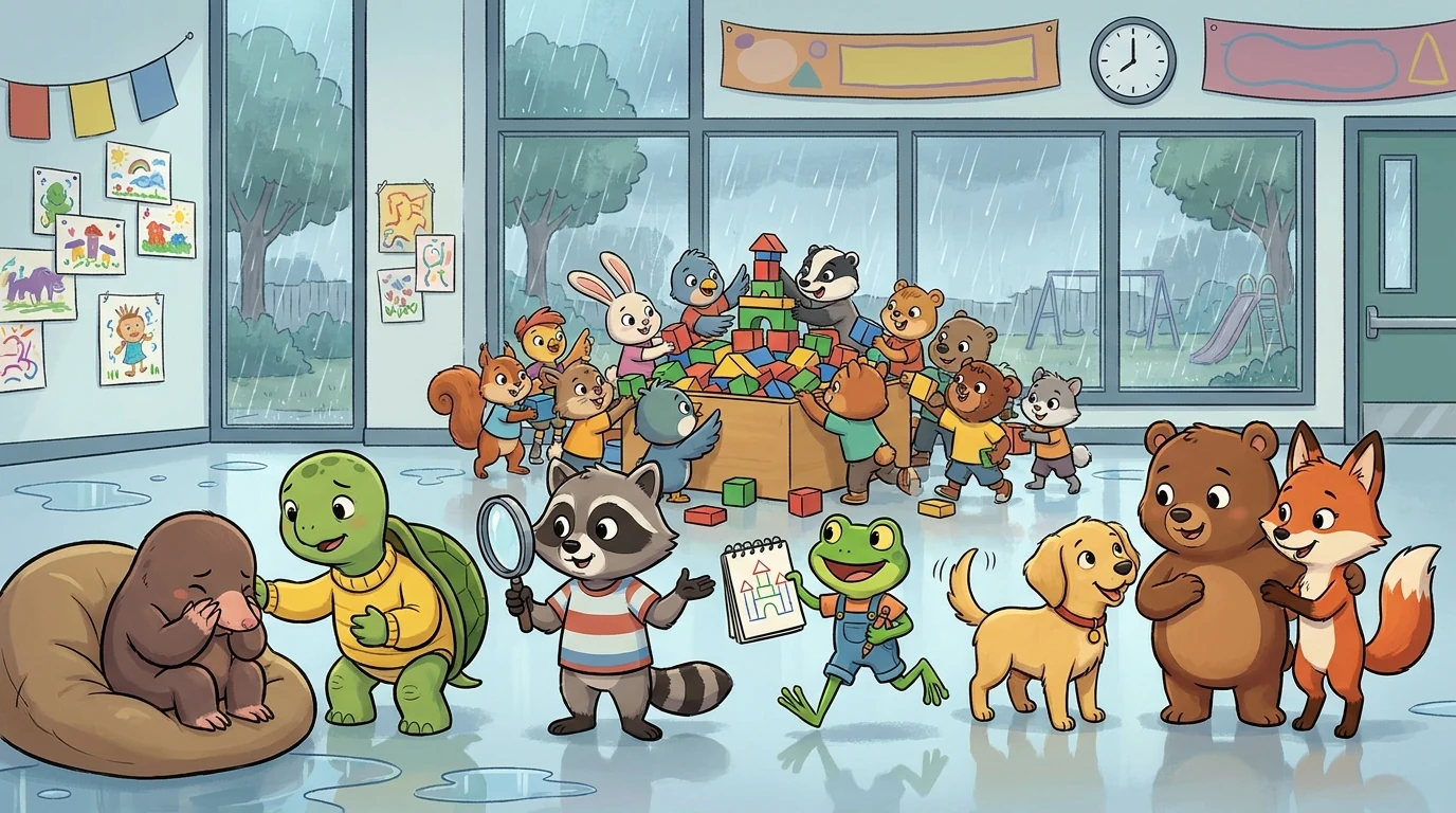 Rocco, Tortle, Corkie, Waverly, Wimble, and Dabney chapter opener