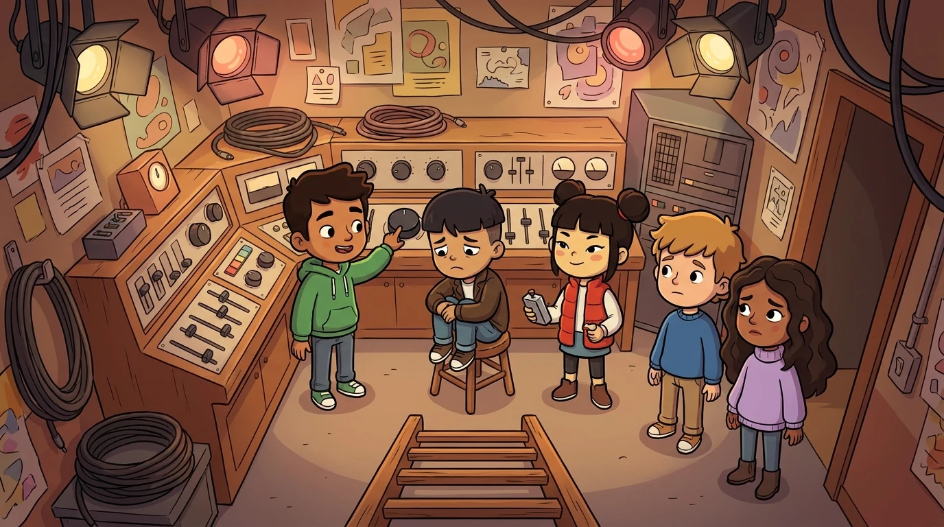 Rheo, Tolly, Ellery, and Odelia chapter opener illustration