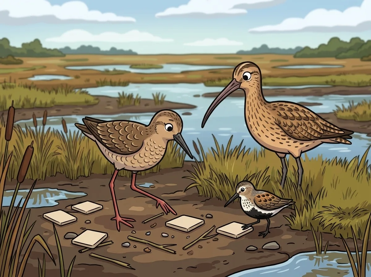 Dunlin, Reeve, and Curlew beat 3 of 5