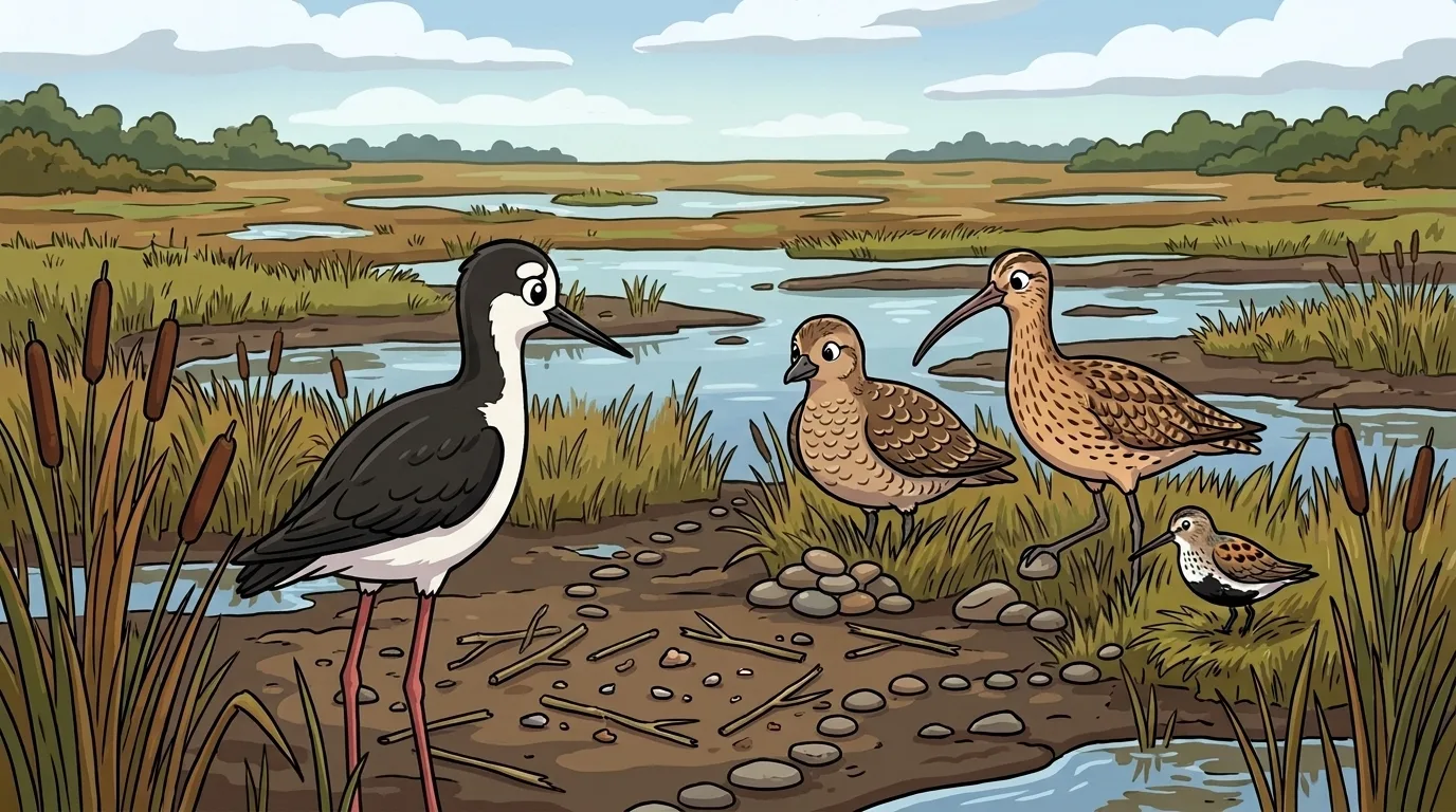 Dunlin, Reeve, and Curlew beat 4 of 5