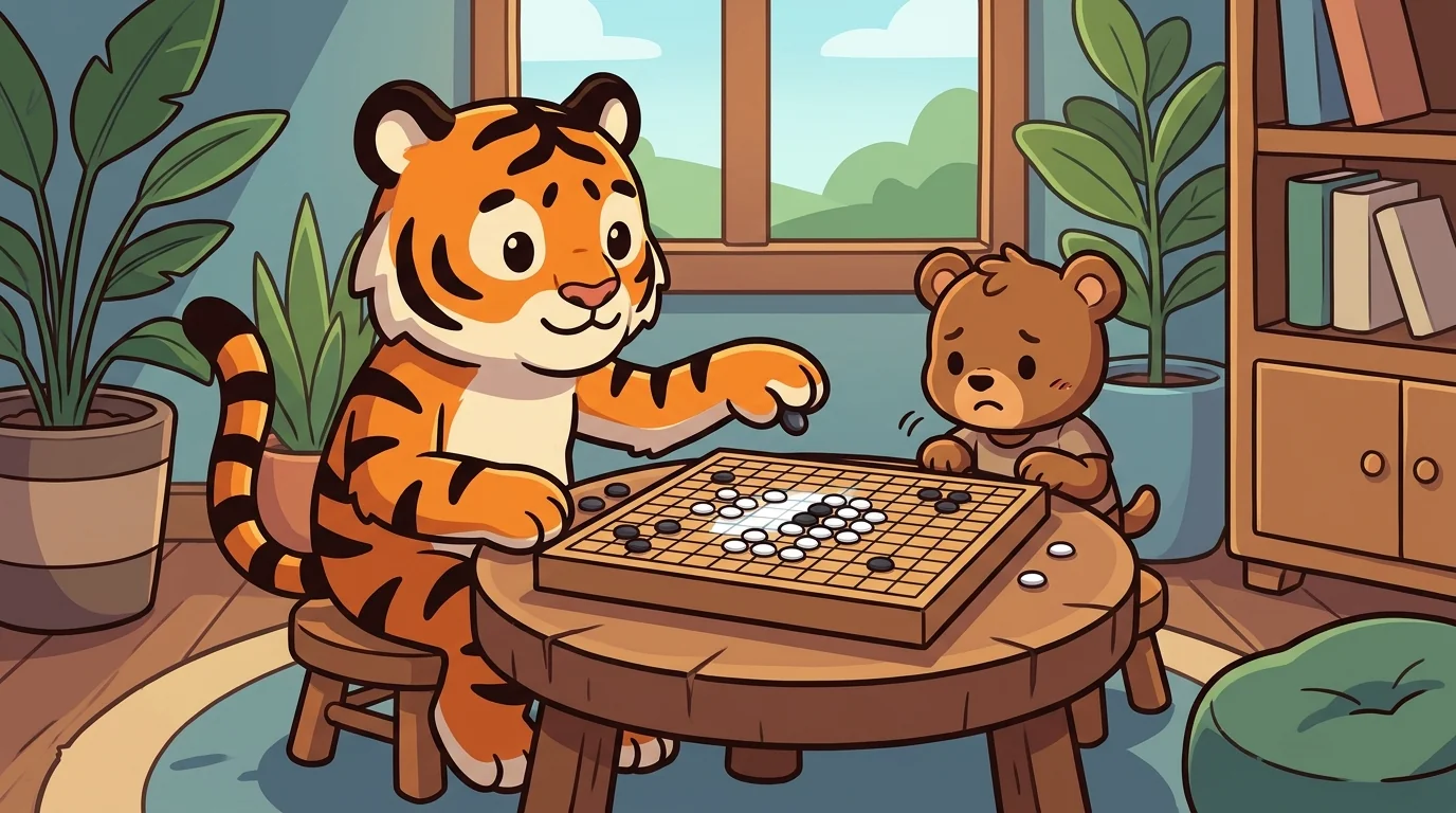 Sparring Tiger beat 1 of 5