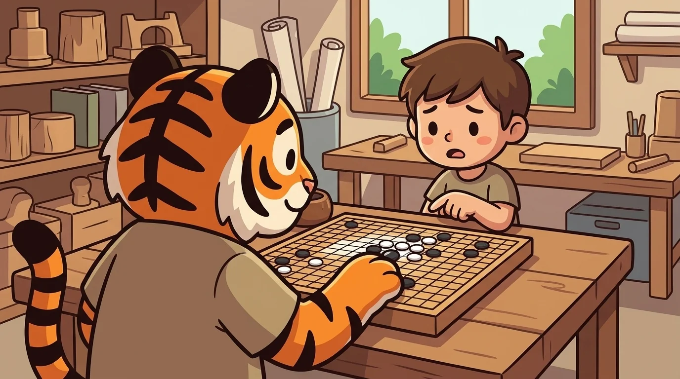 Sparring Tiger beat 4 of 5