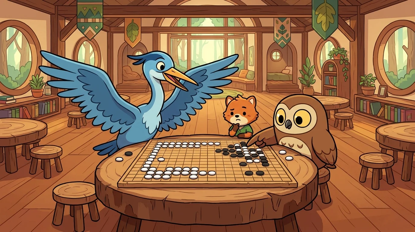 Wide Heron and Two-Eyed Owl chapter opener