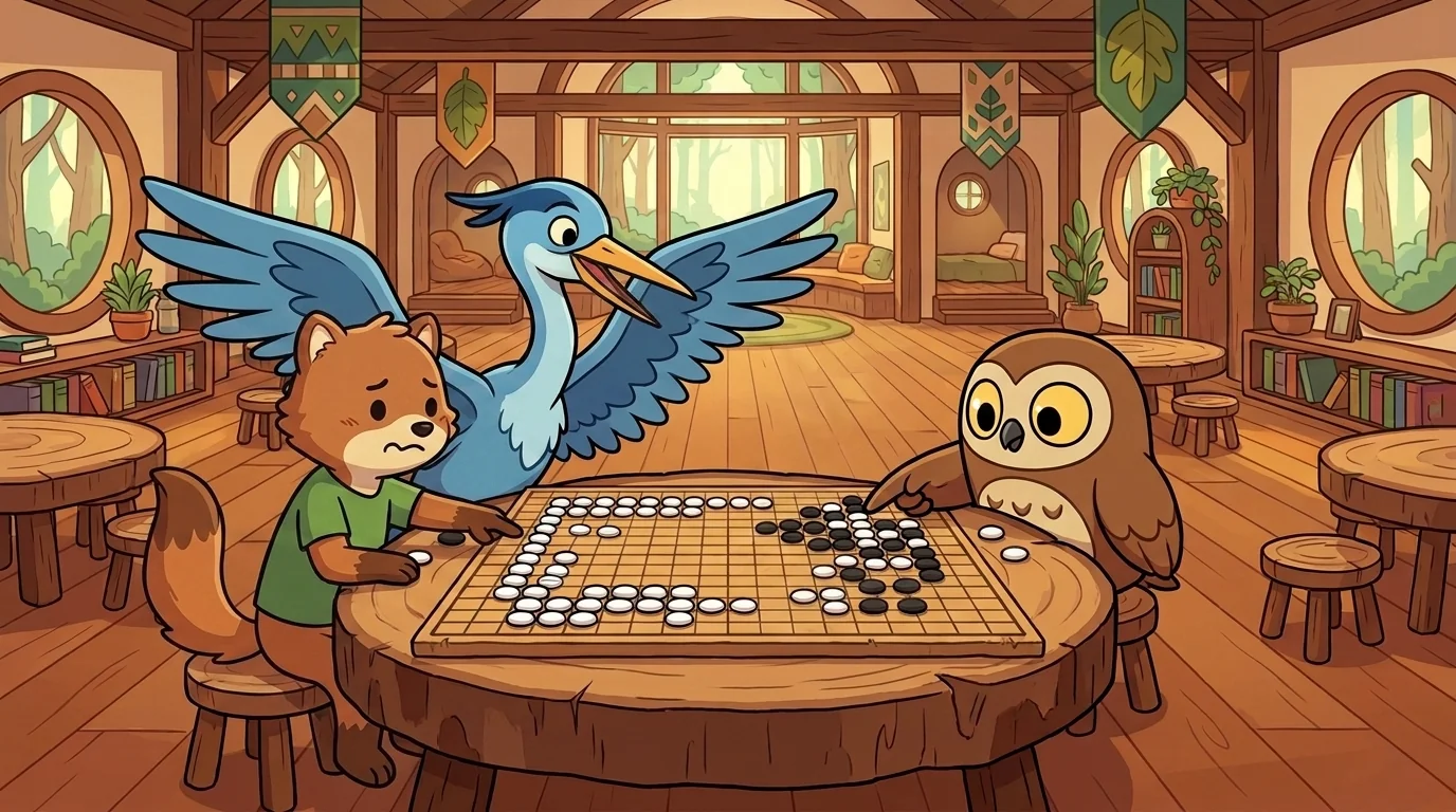 Wide Heron and Two-Eyed Owl beat 2 of 5