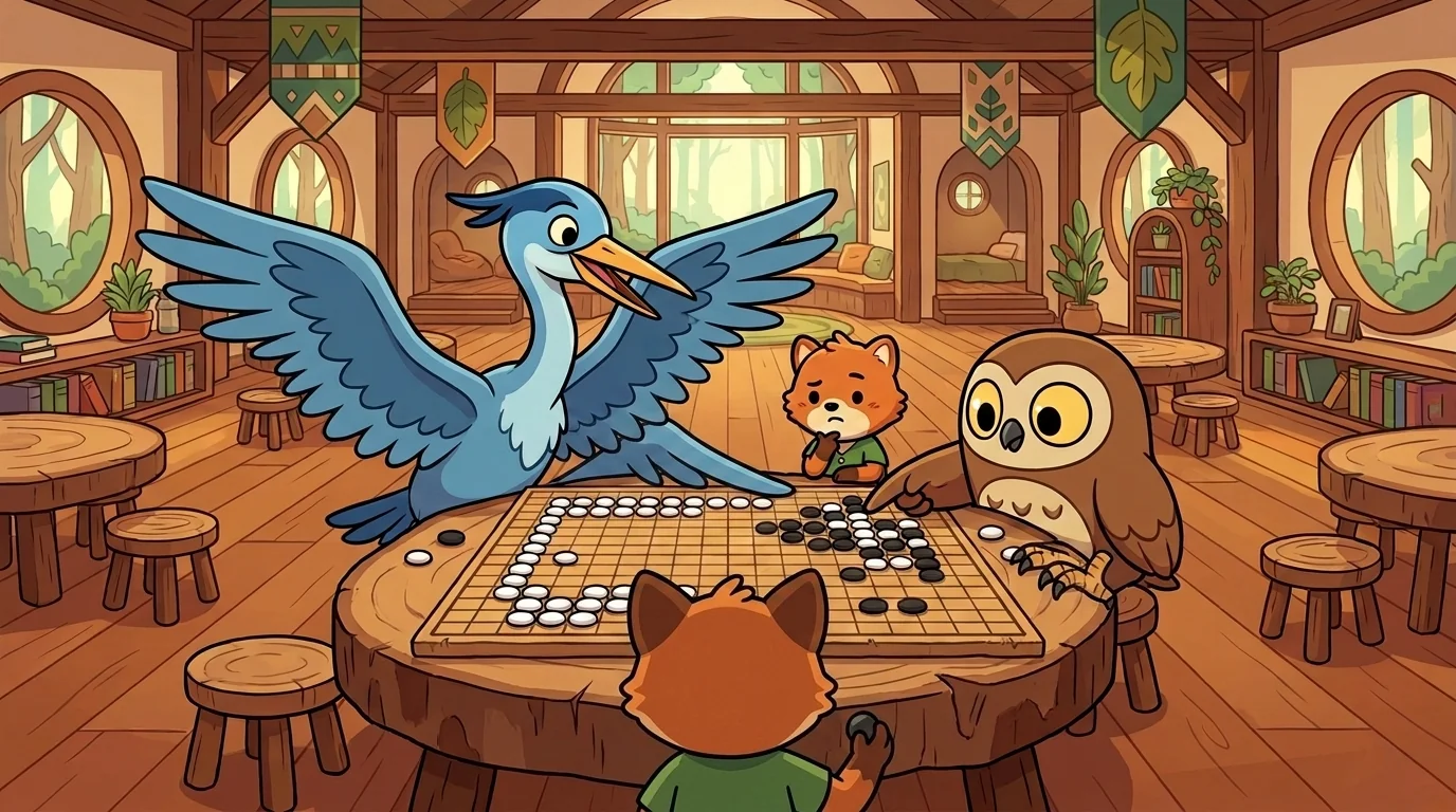 Wide Heron and Two-Eyed Owl beat 4 of 5