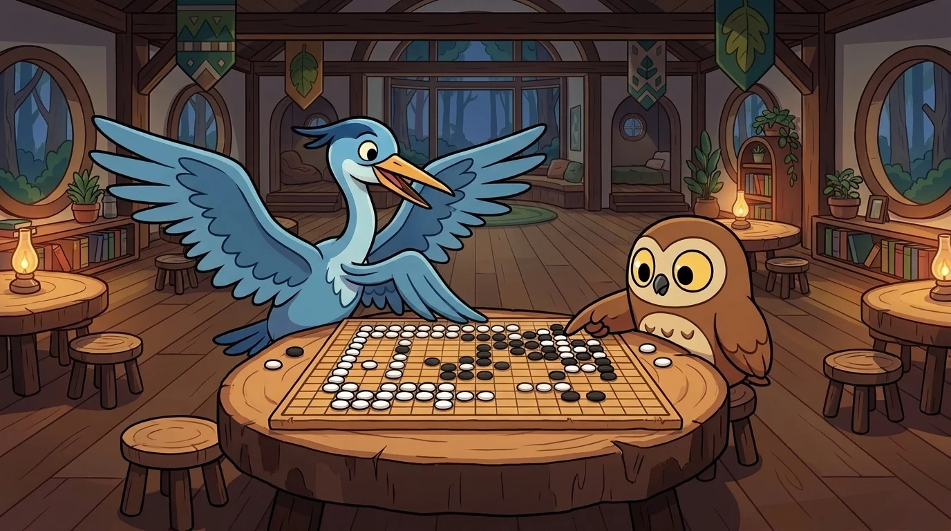 Wide Heron and Two-Eyed Owl beat 5 of 5