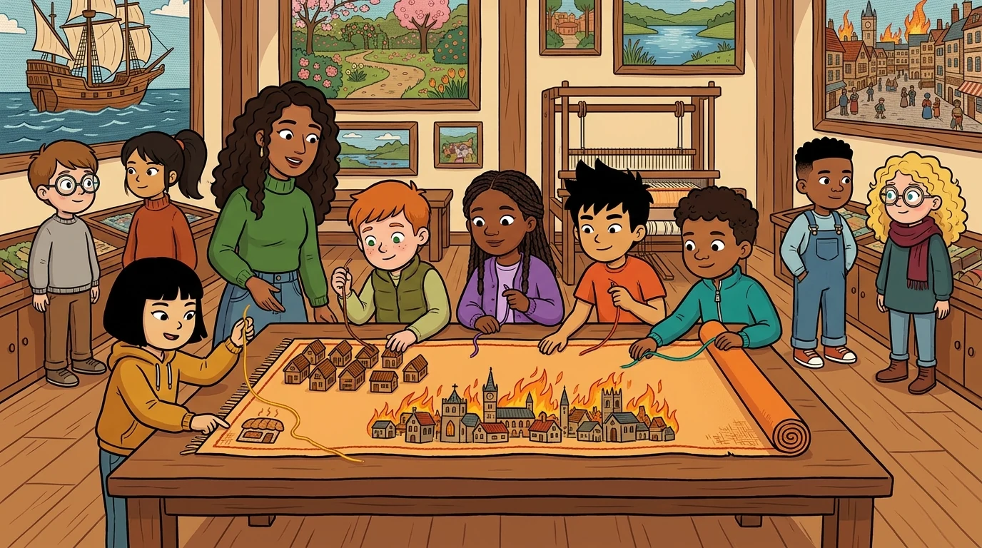 Kindling, Moss, Bobbin, Hap, and Folk chapter opener illustration
